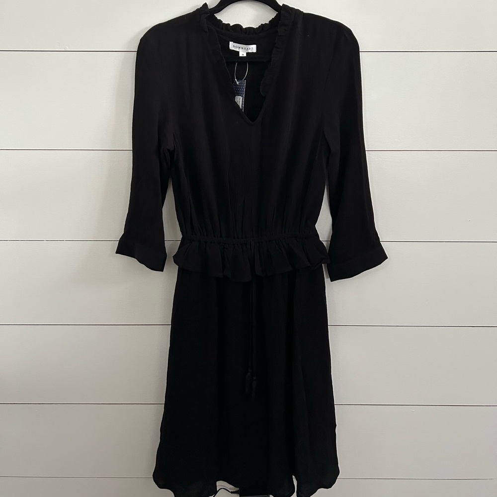 Down East Black Midi Dress
